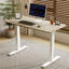 Bureau électrique à hauteur réglable 55 po x 24 po à double poutre pour bureau à hauteur fixe pour la maison et le bureau-1006401691-1006401695