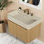 Modern Vanities, Solid Surface, Oak Storage-1982819402