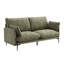 Avec 2 coussins, coussin compressé, siège en mousse, siège et dossier amovibles, structure en bois, accoudoirs Kd, pattes arrière, housses amovibles, coussins, capacité de 6 440 lb en métal, housse de coussin d'une largeur de 70,1 po