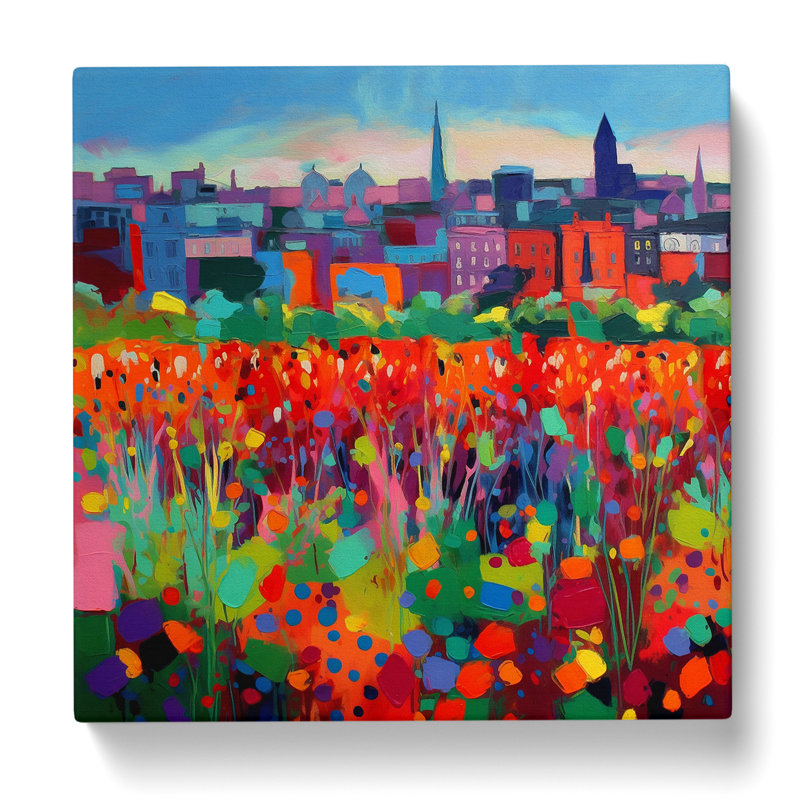 London Colour Field No.1 - Wrapped Canvas, 50cm H x 50cm W x 3cm D