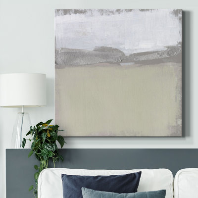 «Silver Ribbon Horizon II», toile encadrée de qualité supérieure - prête à être accrochée