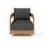 Chaise de patio d'extérieur pivotante avec coussins-122570631