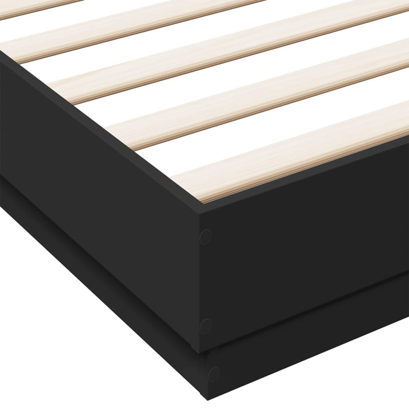 Middleport Bed, 200 x 220 cm, Black