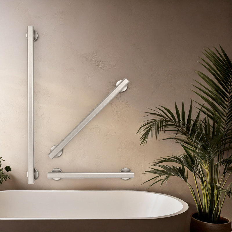 Nouveau Grab Bar, Chrome, 2.38" H x 40" x W 1.25" D