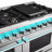 Cosmo 48 in. Lumin Collection 6.6 cu. ft. Double Oven Dual Fuel Range with 8 Burners, Convection Oven in Stainless Steel