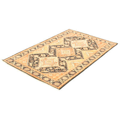 Tapis de zone one-of-kind-noué la 2010 de ziegler orange ziegler 4 pi 11 po x 7 pi 10 po Illughi