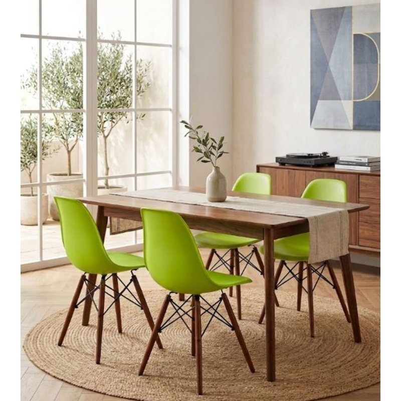Chaise d'appoint en plastique Olimpo, 4, Vert