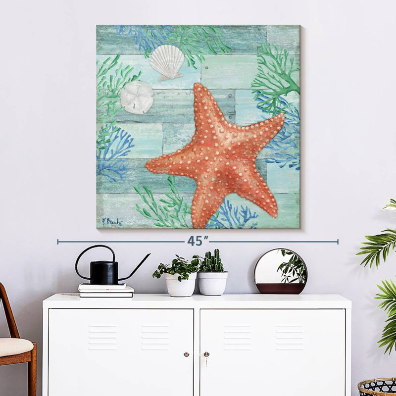 Aletra Clearwater Sealife I, 33" H x 33" W