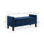 Banc rembourré capitonné avec rangement à boutons et garniture cloutée, siège de salon rembourré avec accoudoirs, banc de lit-2051035179