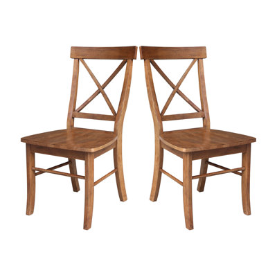 Bellmead Solid Wood Cross Back Side Chair
