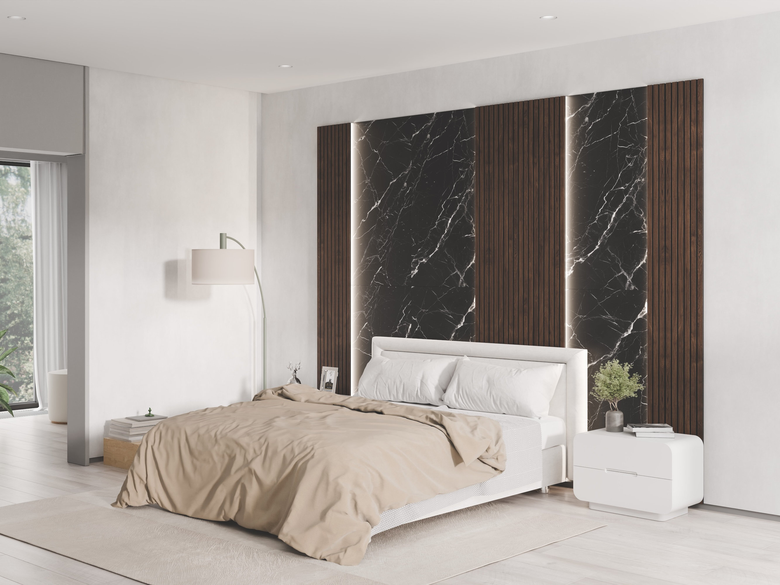 Walls-To-Go Bayside Bloom Pre-Designed 96