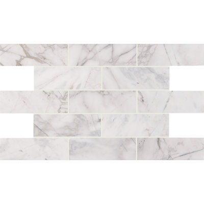 Venatino Elysia 4 in. x 12 in. Honed Marble Subway Floor and Wall Tile