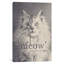 Famous Quotes (Cat) by Florent Bodart - No Frame Print on Canvas-106007612