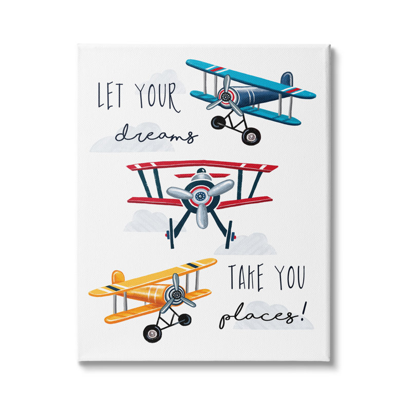 Let Your Dreams Take You Places Expression par Elizabeth Tyndall - impression, Toile tendue, H 40 po x l 30 po