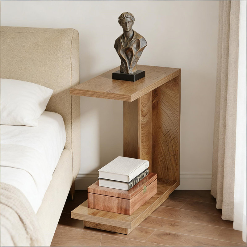 C-Shaped Bedside Table