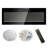 42 Inch Recessed Ultra Thin Tempered Glass Front Wall Mounted Electric Fireplace With Remote And Multi Color Flame & Emberbed, Led Light Heater