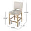 Ensemble de 2 tabourets de comptoir 27 pouces, tissu-839057917-839057916