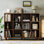 Organisateur de bibliothèque cubique, bibliothèque ouverte autoportante avec base à pieds pour bureau à domicile, salon, chambre à coucher