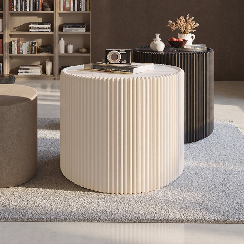 Table basse élégante Sleek Modern, 17.71, Blanc lait