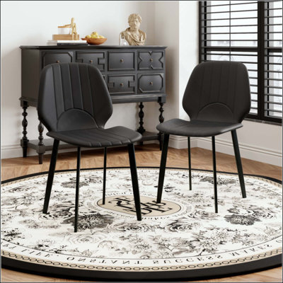Chaise de salle à manger moderne avec pieds en métal - 4 pièces / pièce