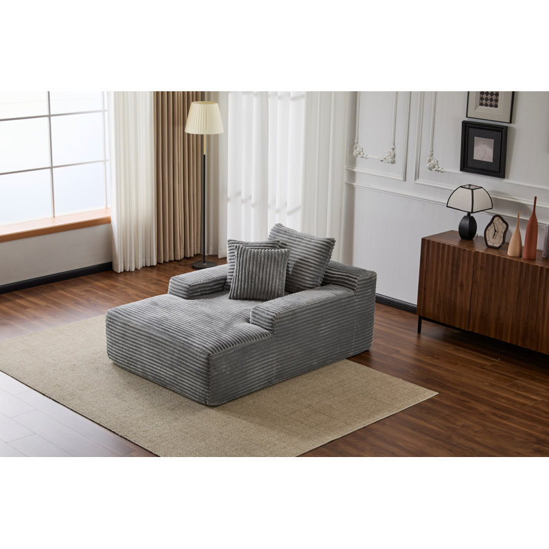 Méridienne surdimensionnée surdimensionnée Cozy Cloud Couch, Gris