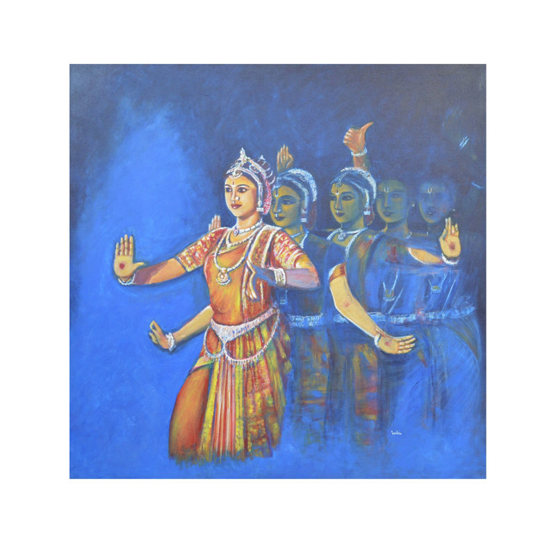 Mahishasur Mardini | Acrylique sur toile | Par Usha Shantharam