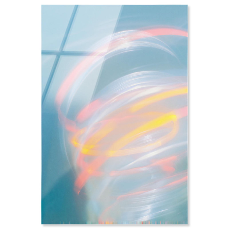 Décoration murale abstraite Swirling Light I par Art Remedy, prête à être accrochée, H 15 po x l 10 po