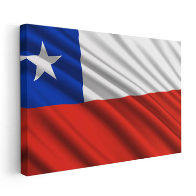 Drapeau du Chili, impression sur toile