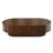 43.7'' Handcrafted Burl Wood Oval Coffee Table with Sturdy Pedestal, Mid-Century Modern Solid Wood Coffee Table for Living Room-5061047