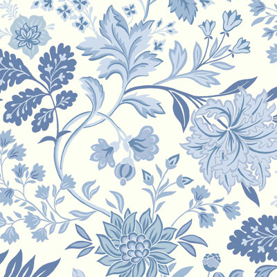 Alicia Floral Non-Pasted Matte Wallpaper Roll