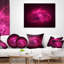 Cercles magenta brillant - coussin abstrait imprimé-30177051-30177047