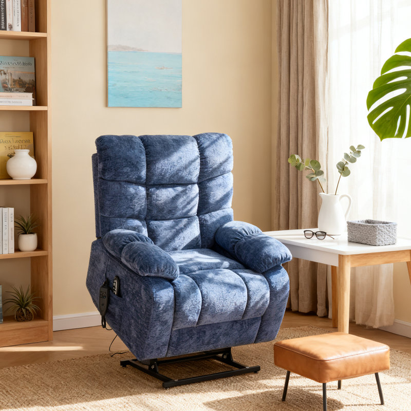Lift Recliner Chair Heat Massage Dual Motor Infinite Position Up To 350 Lbs Large Electric Power Lift Recliners With Power-remote