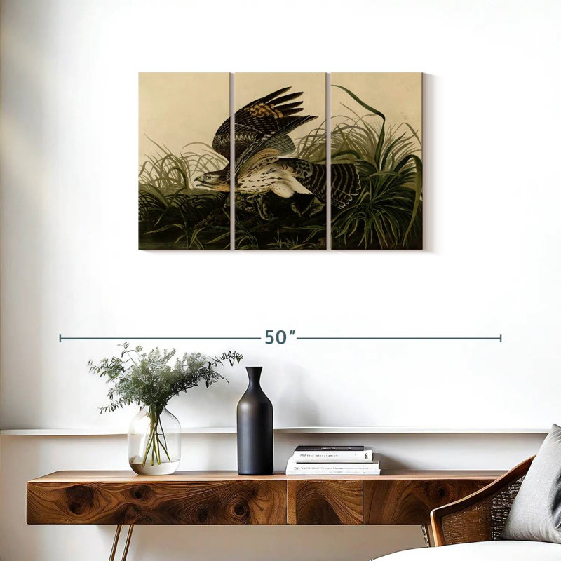 Brampt Winter Hawk, 20" H x 33" W