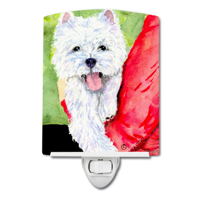 Westie Ceramic Night Light