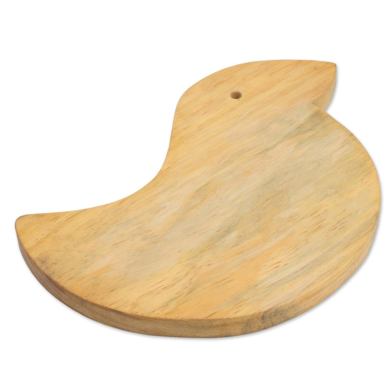 Esteban Pine Wood Happy Duck Cutting Board