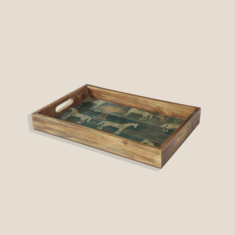 Plateau en bois Josina - ensemble de 3