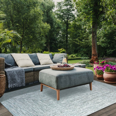 Tapis de couloir ou tapis d'extérieur tressé réversible Ulmer