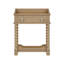 Table de chevet de style rétro avec tiroir et tablette ouverte pour la chambre à coucher (table de chevet seulement)