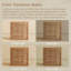 Ensemble de 2 grandes bibliothèques modernes 72 "en bois avec 3 tiroirs, brun clair-120112848