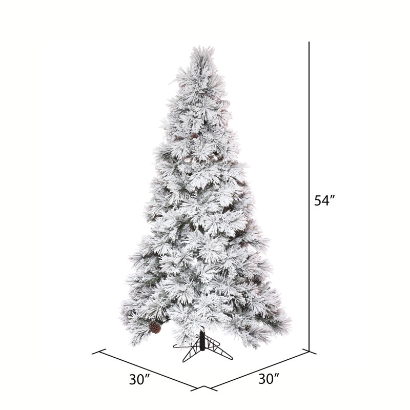 Atka Artificial Pine Christmas Tree, 4.5' H x 30" W