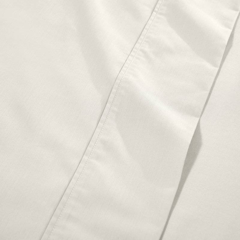 Superior 1000 Thread Count Solid Deep Pocket Cotton Blend Bed Sheet Set, King Sheet 4Pc Set, Ivory