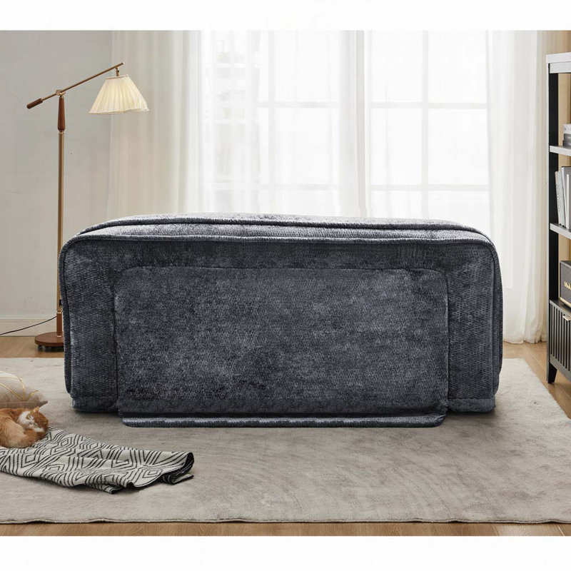 Lit double pour chien avec canapé réglable, Gris foncé