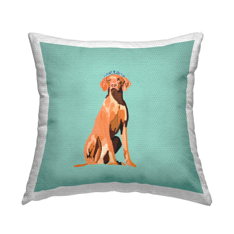 Coussin d'extérieur Royal Pointer Dog par Amelia Noyes