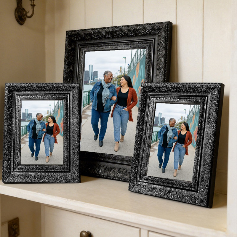 Cadre photo noir 1 PC 11 "x 14" de style rétro, Black, 1, 11" W x 14" H