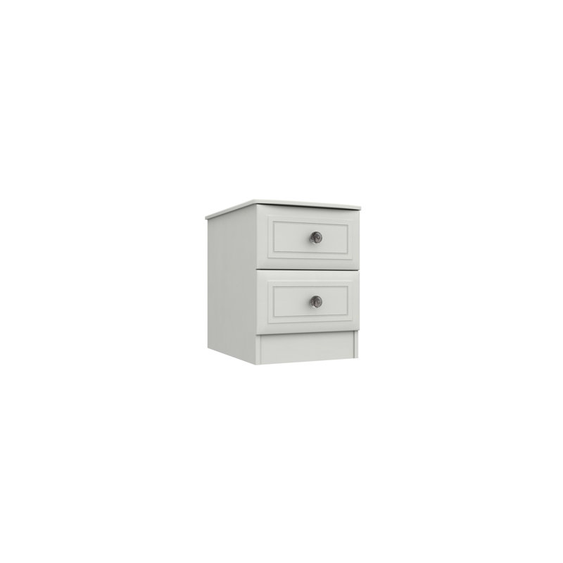 Warminster 38.30cm W Manufactured Wood Bedside Table, White