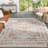 Medallion Non Slip Washable Rug(Orange)-1266927026