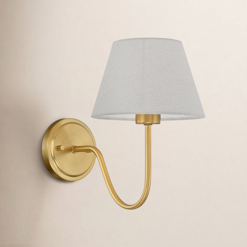 Beacon Brass Armed Wall Sconce, Gold