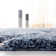 Ashal Abstract Shag Light Blue/Cream Area Rug