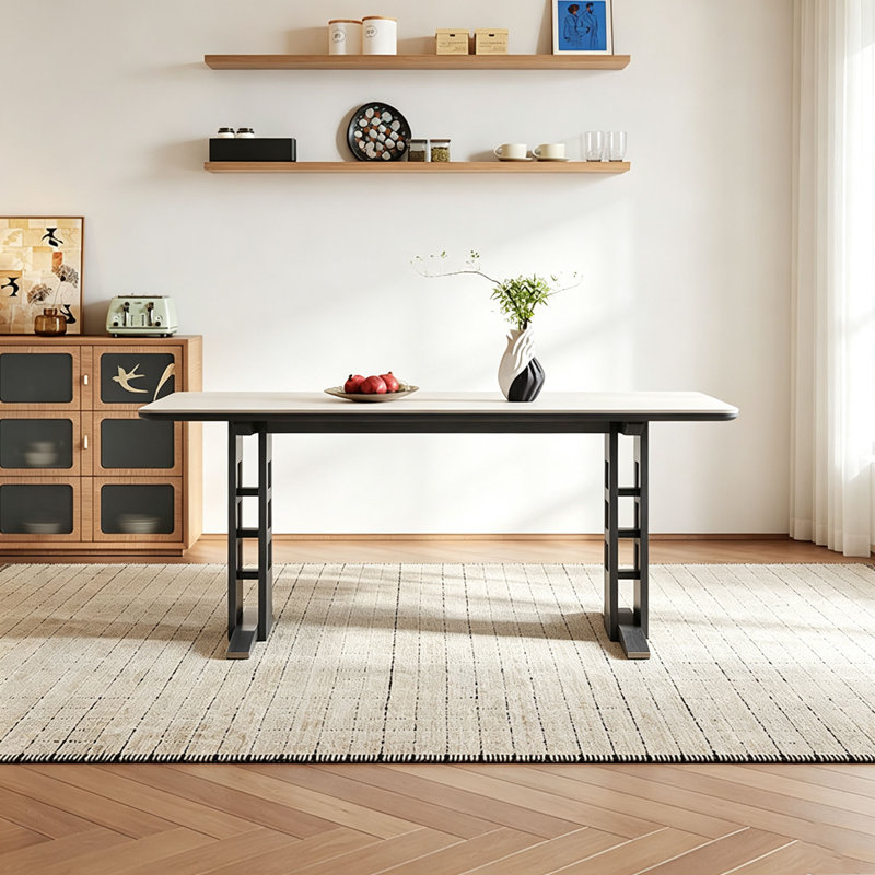 Table de salle à manger moderne, 29.5" H x 59.1" W x 31.5" D