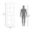 Garde-manger avec rangement ouvert et 2 portes-128964555